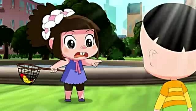 大头儿子给小妹妹讲道理,说这样是错的!