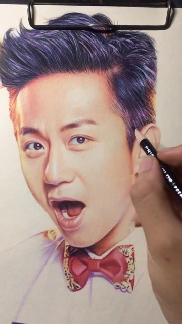 彩铅画邓超队长,大家喜欢吗