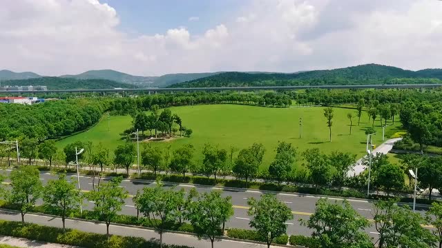 南京麒麟中央公园实景航拍