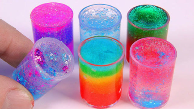 创意diy迷你透泰水晶泥史莱姆,小小的不要太可爱,制作方法超简单