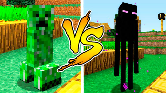 我的世界:苦力怕大战末影人