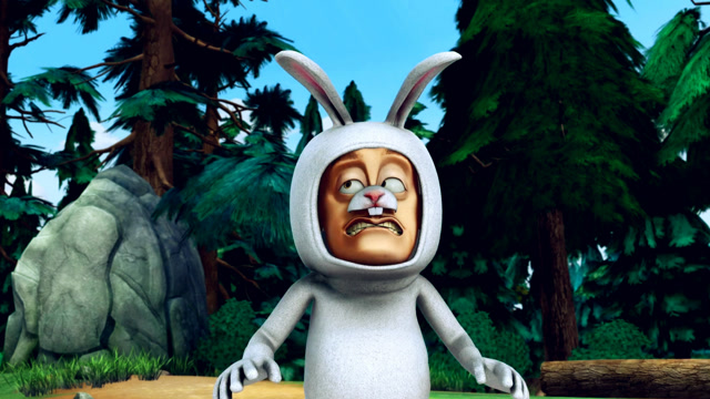 "兔子装"的光头强被一只虫子折磨,关键还被监视,这可难为强哥了