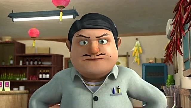 光头强到火锅店不吃东西,我就想喝白开水,结果被老板撵出去了