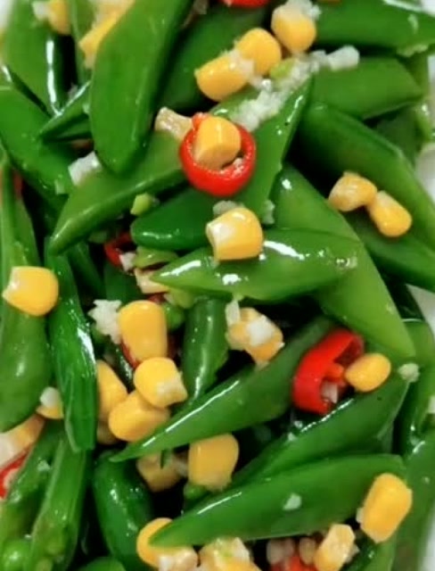 超级美味的凉拌甜豆,做法简单,特别下酒呦