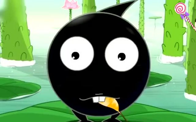 黑色的蛋动画片图片