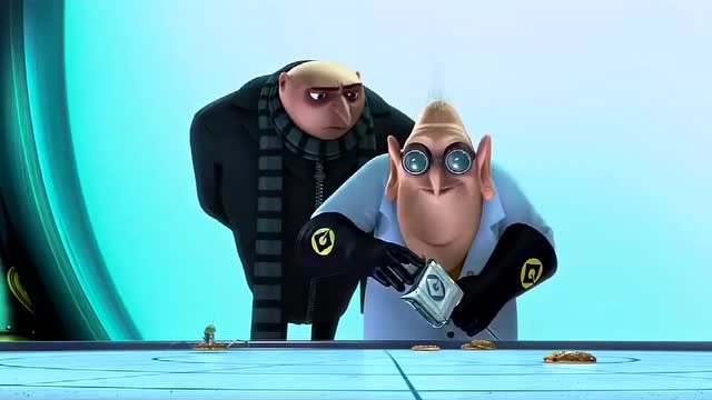 神偷奶爸:博士拿小黄人做实验,展示给奶爸看