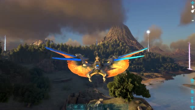 方舟生存 泰克古神翼龙vs普通古神翼龙,差距真大