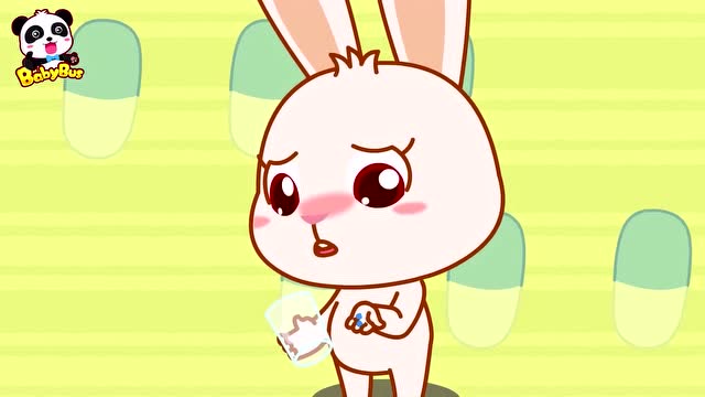 兔一一的鼻子里有大怪物,不怕吃药,赶走怪物