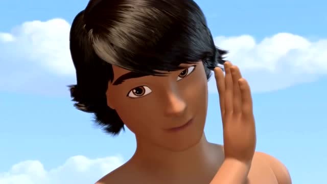 芭比之梦想豪宅:莱恩想用跳水姿势迷倒芭比,结果却不尽人意