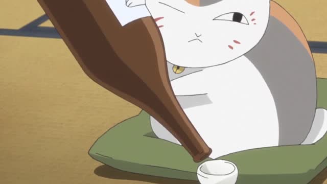 夏目友人帐:爱喝酒的人肚子都大,不信看猫老师