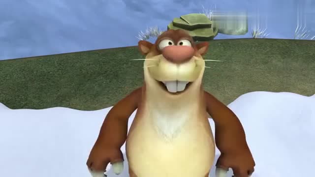 熊出没:地鼠偷出恐龙化石,但骑上去有点眩晕车