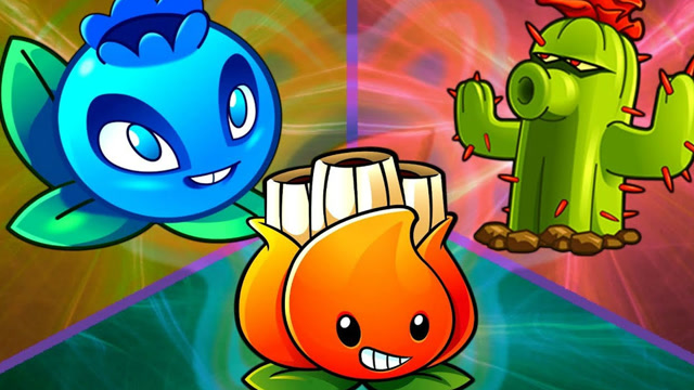 植物大战僵尸:阿开木木 vs 仙人掌 vs 闪电蓝莓