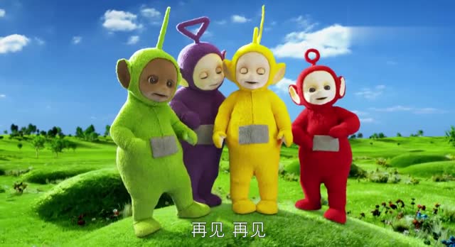 新天线宝宝:我们在玩滑板车,我们由慢到快的滑,弟弟滑得也快!