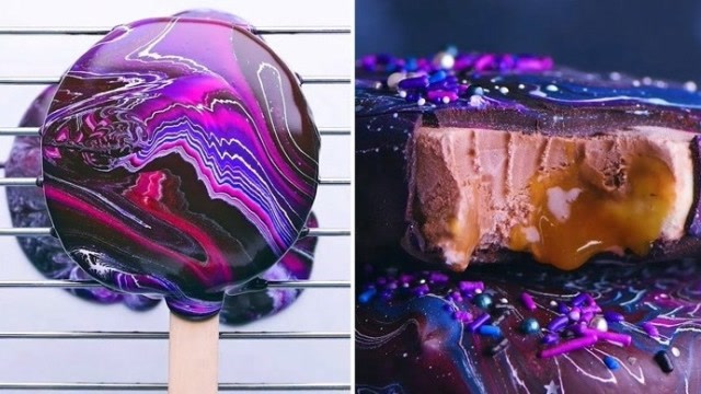 梦幻爆了!星空冰淇淋甜品,咬一口满满的流星雨"呼之欲出"!