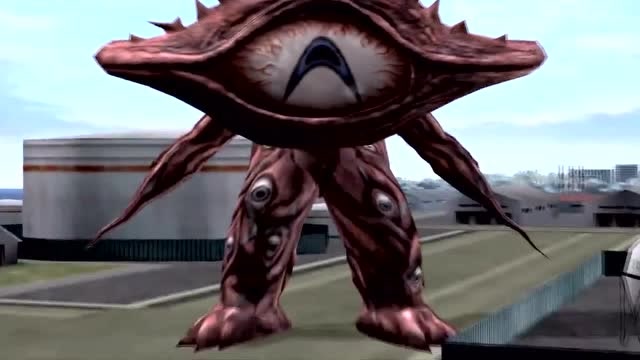 盖亚奥特曼的必杀技被吸收了,大眼怪的眼睛什么都可以吸收