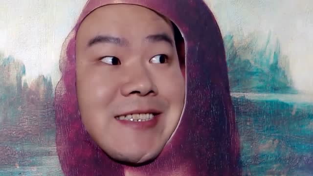岳云鹏假扮蒙娜丽莎,男子:不管从哪个角度都在对你微笑着