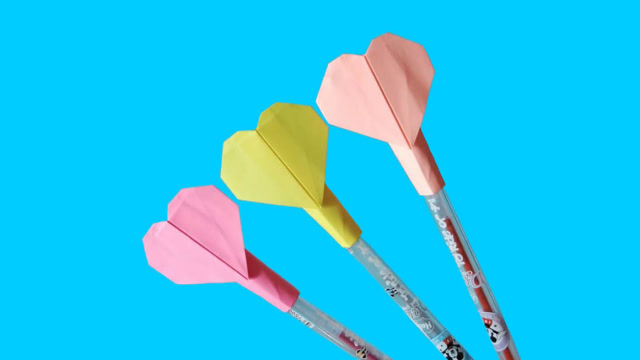 教你折纸漂亮的爱心笔帽做法简单有创意手工折纸视频教程