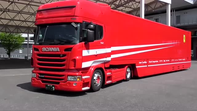 法拉利专业运输车有多大,眼见为实!