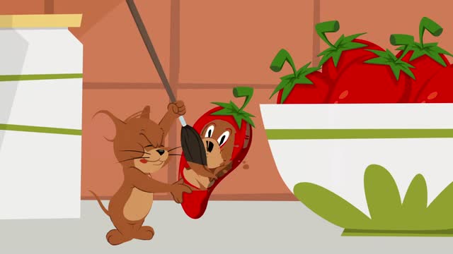 《新猫和老鼠》小老鼠给汤姆猫准备了辣椒水,把黑猫辣得爆炸了!