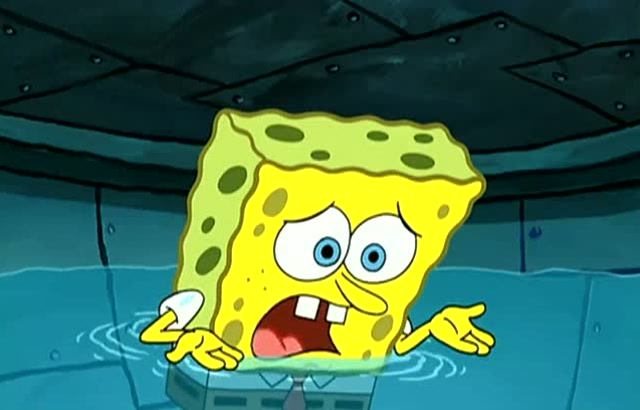 海绵宝宝:海绵宝宝害怕同学,躲在了马桶里