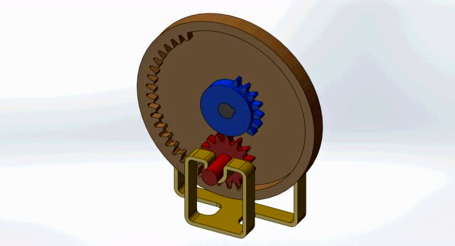 solidworks三维建模双向齿轮仿真动画
