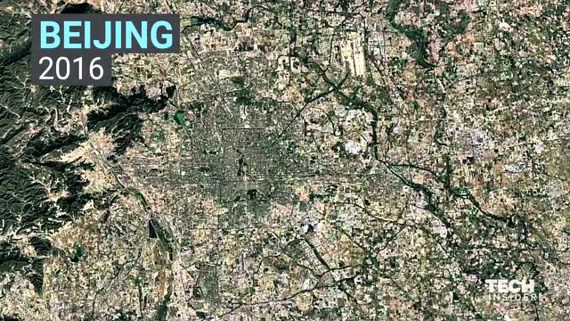 从卫星地图看三十多年来,中国主要大城市的飞跃发展!