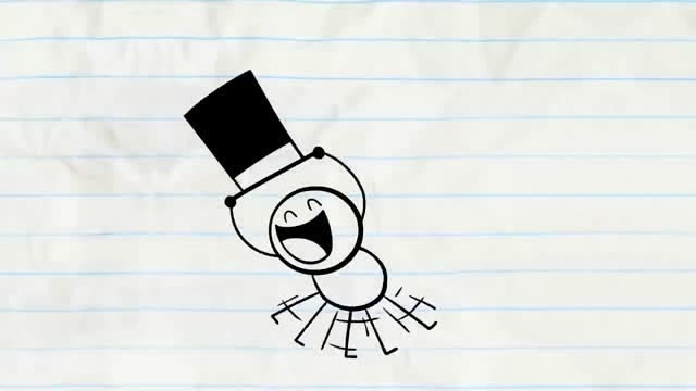 火柴人动画:三根头发也没了