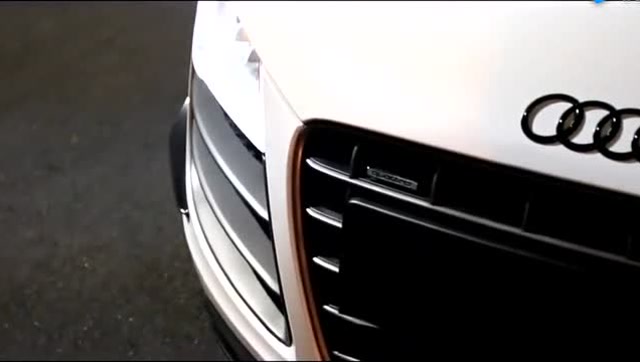 奥迪r8 黑变白 精彩蜕变