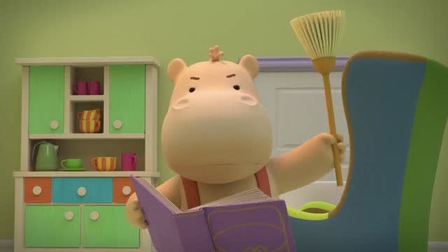 托尼想做一只上流社会的河马,决定认真学习礼仪,却被缇娜打扰了