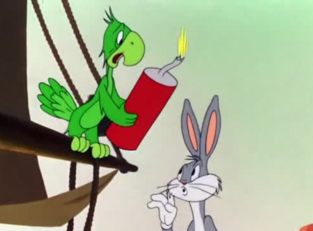 鹦鹉暴露兔八哥的行踪,被兔八哥用鞭炮炸成无毛鸟!