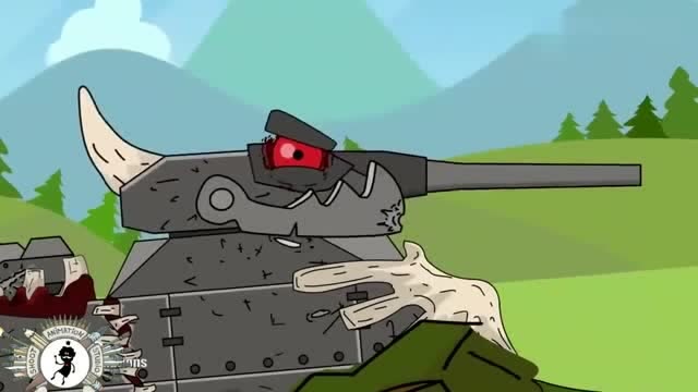 坦克世界:破烂kv44对战牛角利维坦,强强对决