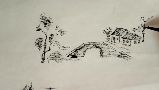 国画:江南风景好,小桥流水人家