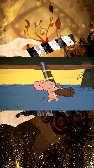 决斗这天终于到来,杰瑞这小身板,扛枪都很是费劲!