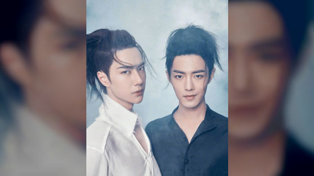 王一博肖战"时尚芭莎"再同框,一正一邪,古装穿搭超懂你的心