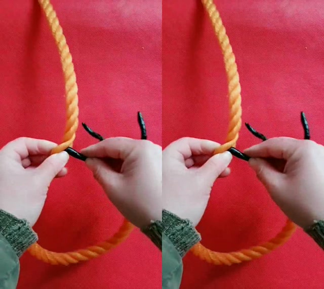 三股绳子插接法图解图片