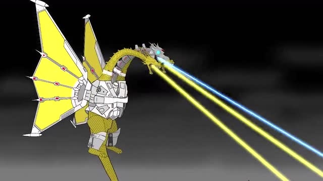 怪兽恐龙王国:三头黄金龙复活了,他要找哥斯拉算账