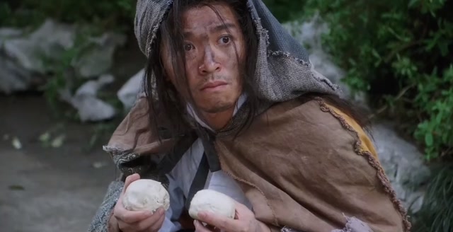 唐伯虎点秋香:星爷被施舍两个馒头,原来这才是自己心中的女神!
