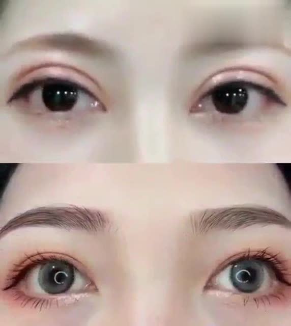 双眼皮宽窄,弧度都要好看才行!