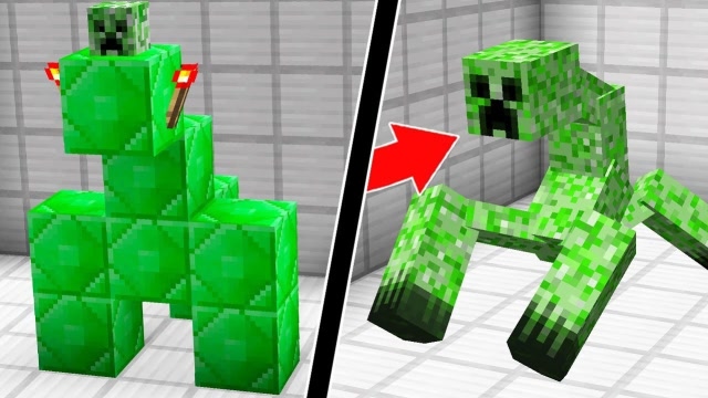 迷你君我的世界:召唤一只 变异苦力怕,精彩对战