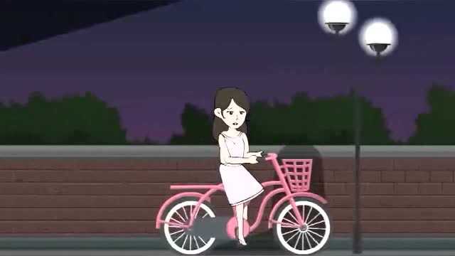 美女一个人走夜路幸亏遇上了热心的猪屁登不然后果难以想象