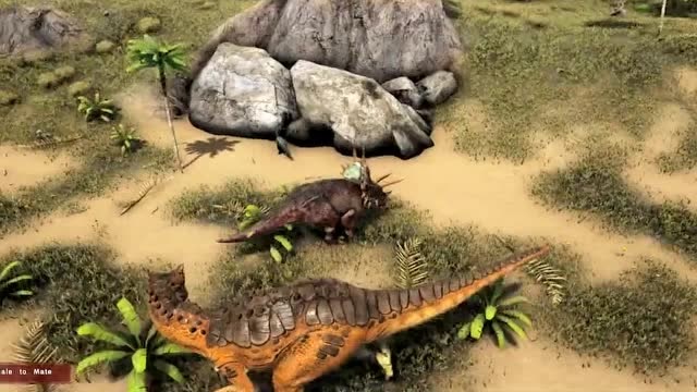 方舟生存进化三角龙和甲龙进行战斗是三角龙的角锋利还是甲龙的甲坚硬