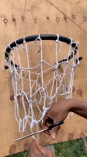 自制篮球架,我的手还挺巧的