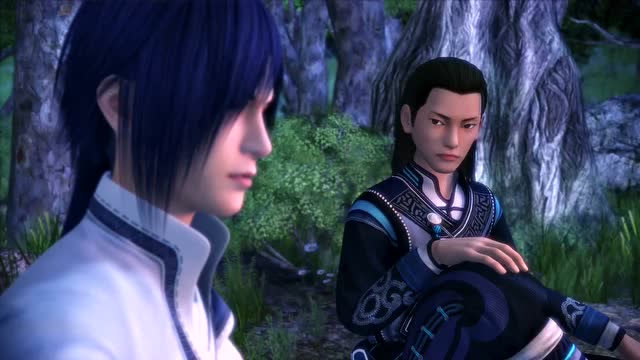 归海跟千钧聊天,说到辗迟,千钧不回答