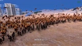 史诗战争模拟器：1000个狮子入侵城市现代版灭霸能阻止它们吗