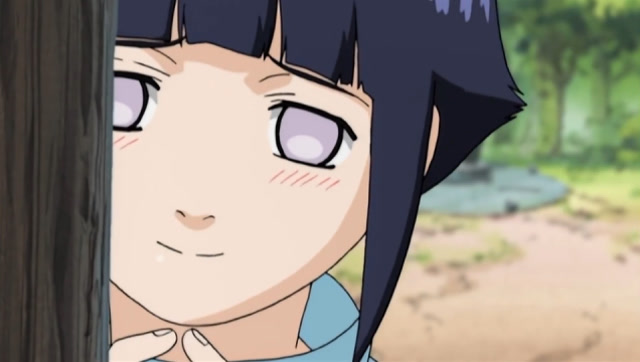 火影里的宝藏女孩!雏田偷看鸣人害羞脸红的样子,真的是爱了!