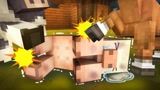 Minecraft动画：小猪的生活，小猪受到了同伴的欺负！