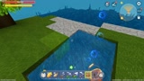 迷你世界：小温用木桶提水能在荒岛上建造游泳池吗