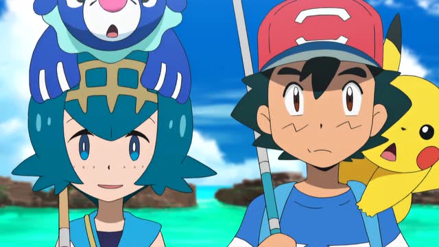 精灵宝可梦:老爷爷打算考验一下小智和水莲,让他们钓一只丑丑鱼