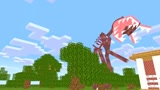 Minecraft动画：怪物们阻止汽笛人的进攻！