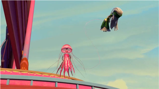 美食大冒险:这面条子太猛了,拿着一把弓箭,大战上百鲶鱼